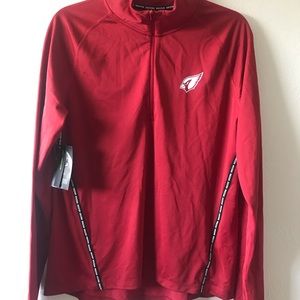 NFL Arizona Cardinals Slim Fit Long Sleeve Half Zip Jacket